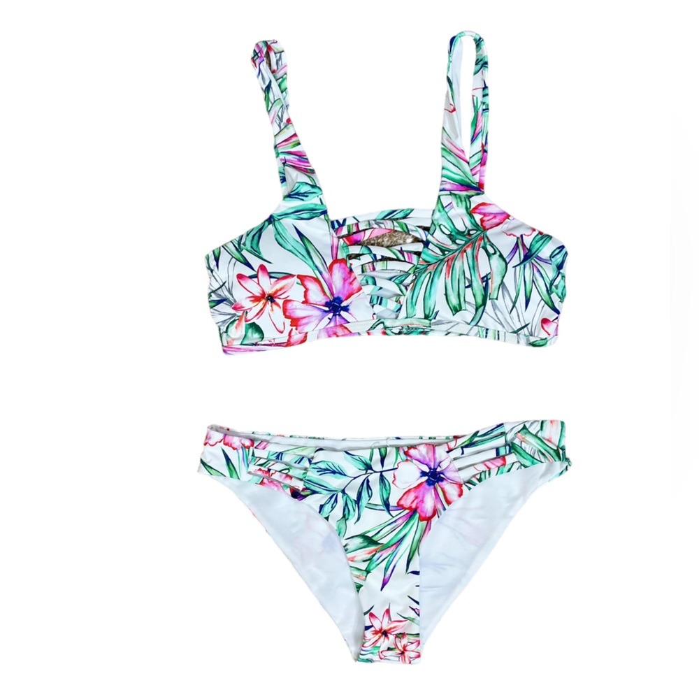 TiniBikini 2 Piece Tropical Print Bikini NWOT